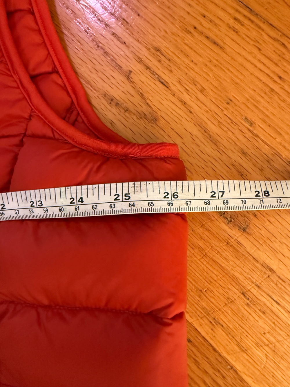 Men’s orange puffer vest - Picture 5 of 6